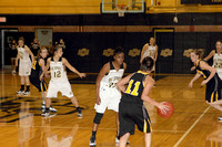 Bridgette Guarding The Ball With Taryn, Kallina, Lauren And Taylor In The Background