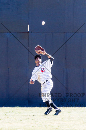 James Davidson Catching A Pop Fly In Center Field