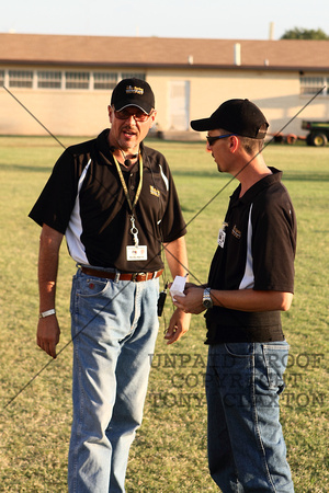 Mr. Harris And Mr. Hale Talking Before The Game