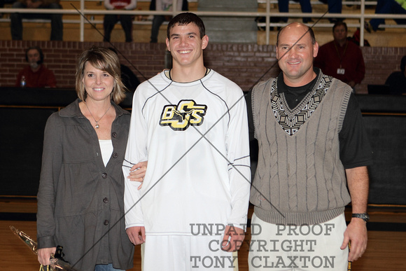 Senior Matt With His Parents