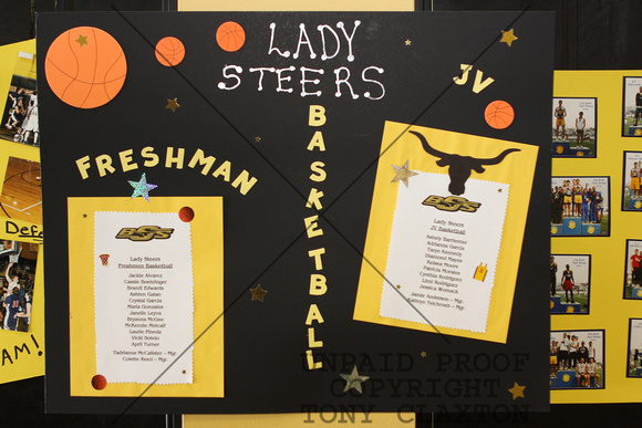 Lady Steers Freshman And JV Basketball Poster