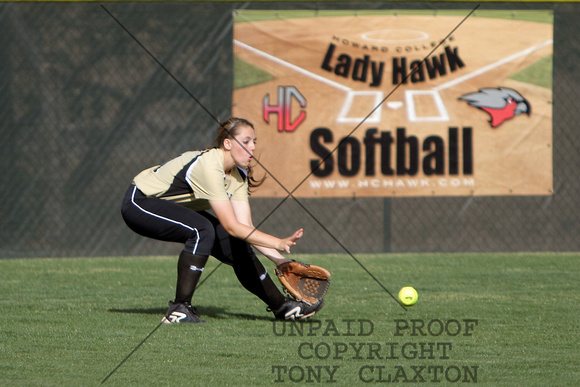 Haley Fielding A Ball In Center Field