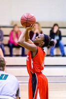 Courtney Jeffcoat Shooting A Free Throw