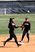 Olive Naotala Catching A Pop-Fly At Shortstop
