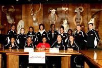 Tasha With Her Teammates Before Signing