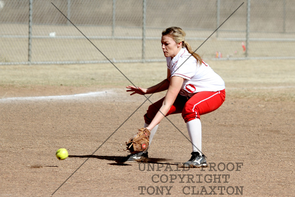 Kyla Clanton Fielding At Shortstop
