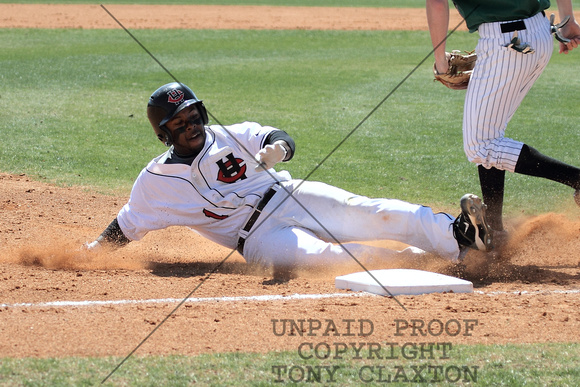 Marcellous Biggins Sliding Into Third With A Triple