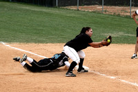 Monica Buccellato Catching The Ball To Hold The Runner At First