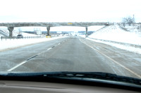 Snow on I35 North of Oklahoma City, 3/21/2010