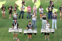 Part Of Band On Field For Community Pep Rally