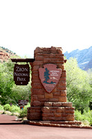 Entrance To Zion National Park