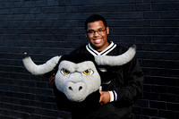 Mascot Kenan Lewis With The Steer Head