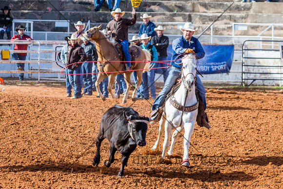 Blaine Price Competing In Team Roping