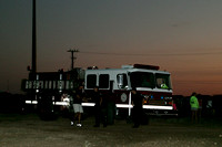Fire Truck And Crew Standing By