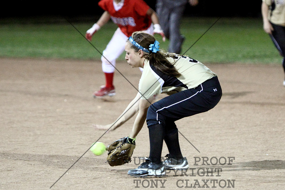 Valerie Fielding A Ground Ball At Second