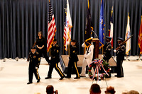Retiring Of Colors By Goodfellow AFB Honor Guard