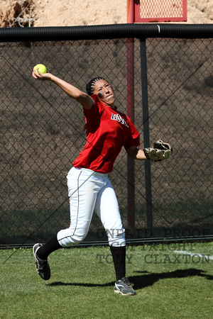 Andrea Guitierrez Throwing The Ball In From Left Field