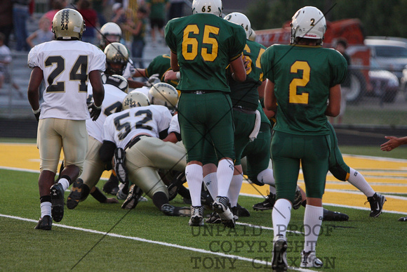 Steers Stopping The Ball Carrier On The Goal Line