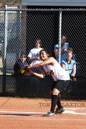 Dominique Catching The Force Out At First