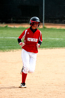 Shelby Shelton Running To Third With A Home Run