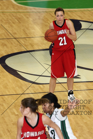 Kelsey Murgel Ready To Pass The Ball With Brittni Blagrave In The Foreground