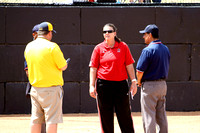 Coach Kelly Raines At The Pre-Game Meeting