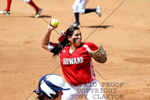 Alyssa Rangel Throwing To First