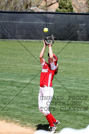 Shelby Shelton Catching A Pop Fly Behind First