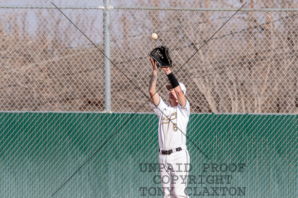 Braxton Sizenbach Catching In Center Field