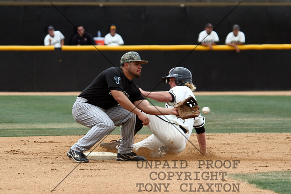 Keegan Sanford Sliding Safely Into Second With A Steal