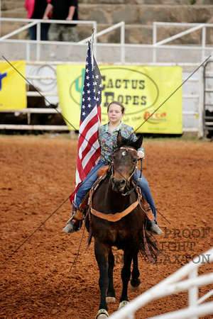Kaylee Kernick With The US Flag