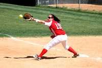 Jillian Navarrete Catching A Throw At First