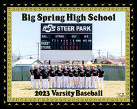 BSHS Varsity Baseball Team and Individual Photos, 3/19/2023