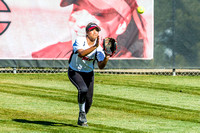 Ashley Lopez Catching A Fly Ball In Center Field