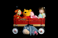 In Wagon With Stuffed Animals