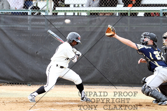 Reggie Wilson Ducking Under An Inside Pitch