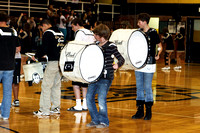 Drum Line Performing At Halftime