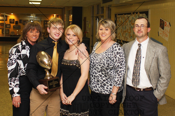 Rance, Baylea and Parents After Banquet