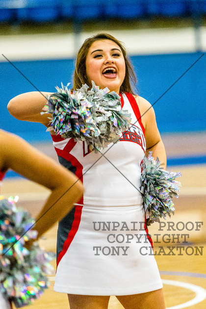 Claxton Photography | HC Cheer at McLennan Basketball Game, 3/9/2017