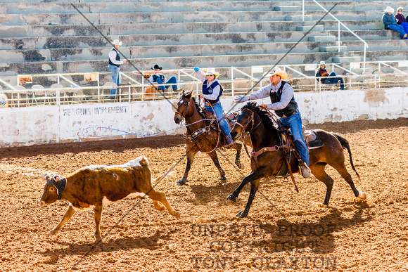 Julie Donovan And Burley White - Team Roping