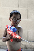 Julian Shooting A Water Gun