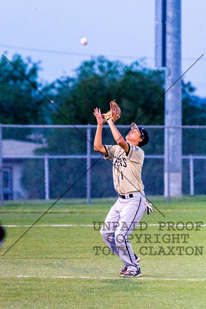 Elijah Munoz Catching A Pop Fly At Shortstop