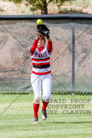 Megan Darling Catching In Left Field