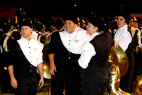 Tubas Watching Percussion Playing