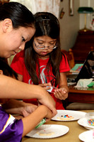 Jennifer, Julian And Kolbie Decorating Cookies