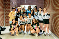 Rose Majors Posing With BSHS Varsity Volleyball