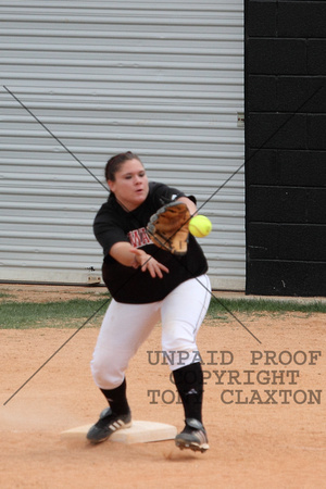 Monica Buccellato Catching The Ball At First
