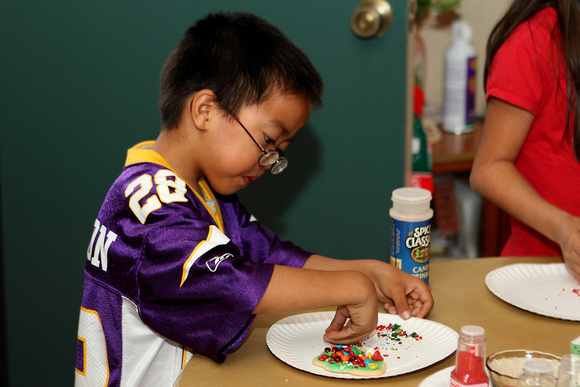 Julian Decorating Cookies