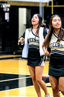 BSHS Cheer at the Brownfield Volleyball Game, 8/22/2023