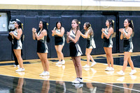 BSHS Cheer at the Brownfield Volleyball Game, 8/22/2023
